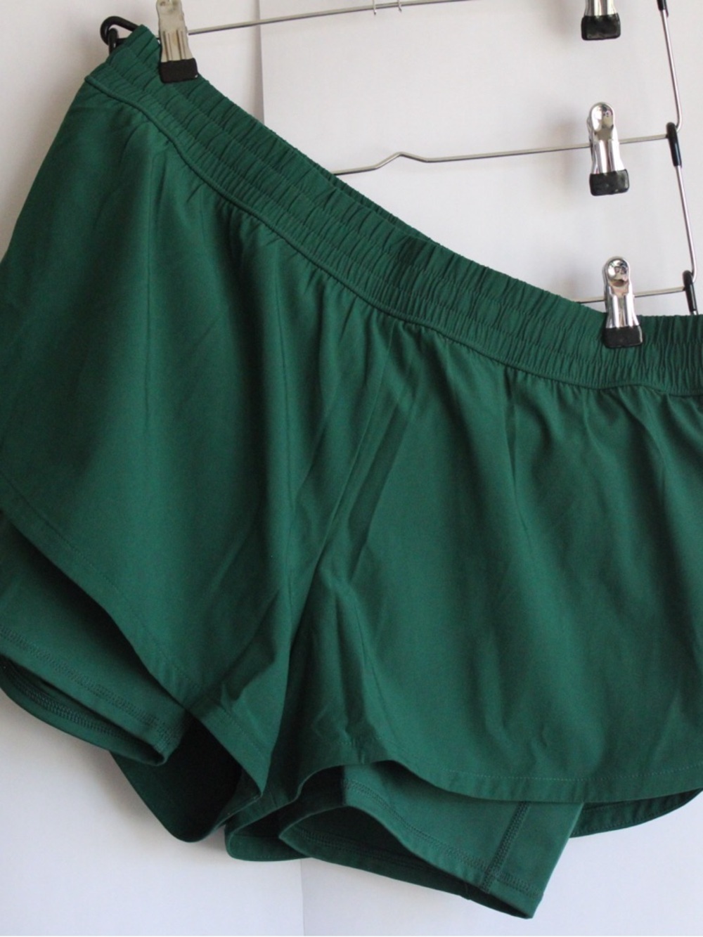 DSG Forest Green Athletic Shorts with Built-In Bike Shorts L
